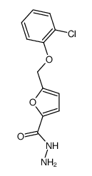 5-((2-chlorophenoxy)methyl)furan-2-carbohydrazide结构式