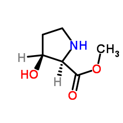 Methyl (3S)-3-hydroxy-D-prolinate Structure