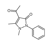 4-乙酰安替比林结构式
