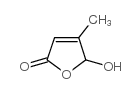 4-甲基-5-羟基呋喃-2-酮结构式