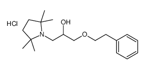 1-(2-phenylethoxy)-3-(2,2,5,5-tetramethylpyrrolidin-1-yl)propan-2-ol,hydrochloride Structure