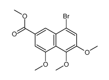 8-溴-4,5,6-三甲氧基-2-萘羧酸甲酯结构式