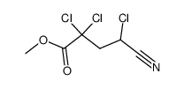 methyl 4-cyano-2,2,4-trichlorobutyrate Structure
