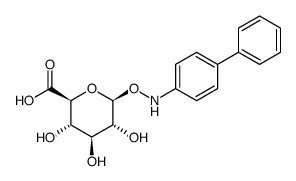 N-hydroxy-4-aminobiphenyl O-glucuronide Structure