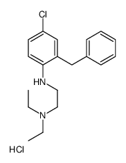 N-(2-benzyl-4-chlorophenyl)-N',N'-diethylethane-1,2-diamine,hydrochloride结构式