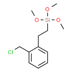 [2-[2-(chloromethyl)phenyl]ethyl]trimethoxysilane Structure