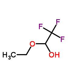1-Ethoxy-2,2,2-trifluoroethanol structure