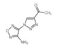 1-[1-(4-氨基-1,2,5-噁二唑-3-基)-1H-1,2,3-噻唑-4-基]乙酮结构式