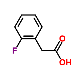 邻氟苯乙酸　结构式
