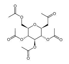 1-(2,3,4,6-tetra-O-acetyl-β-D-glucopyranosyl)propane-2-one结构式