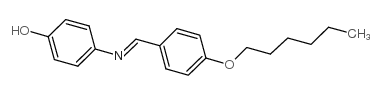 P-HEXYLOXYBENZYLIDENE P-AMINOPHENOL Structure