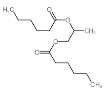 Hexanoic acid,1,1'-(1-methyl-1,2-ethanediyl) ester Structure