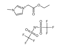 1-Ethyl ester Methyl-3-Methylimidazolium bis(trifluoromethylsulfonyl)imide Structure