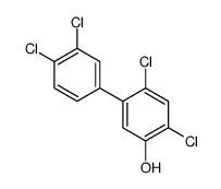 2,4-dichloro-5-(3,4-dichlorophenyl)phenol Structure