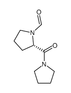 (S)-2-[(pyrrolidin-1-yl)carbonyl]pyrrolidine-1-carbaldehyde结构式