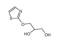 (2R)-3-(1,3-thiazol-2-yloxy)propane-1,2-diol结构式