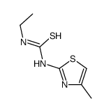 1-ethyl-3-(4-methyl-1,3-thiazol-2-yl)thiourea结构式