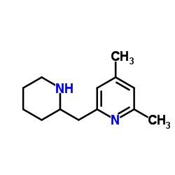2,4-Dimethyl-6-(2-piperidinylmethyl)pyridine结构式