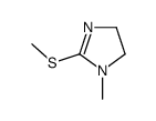 1-methyl-2-methylsulfanyl-4,5-dihydroimidazole结构式