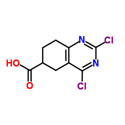 2,4-二氯-5,6,7,8-四氢喹唑啉-6-羧酸结构式