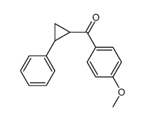 (4-methoxyphenyl)(2-phenylcyclopropyl)methanone Structure