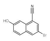 3-溴-7-羟基-1-萘腈结构式