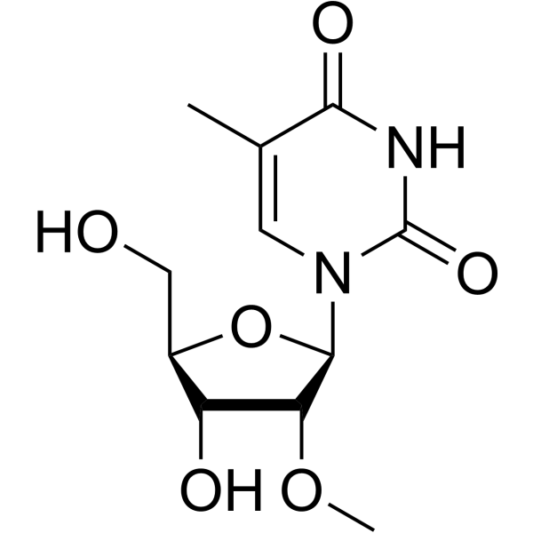 5-Methyl-2'-O-methyluridine structure