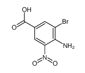 4-氨基-3-溴-5-硝基苯甲酸结构式