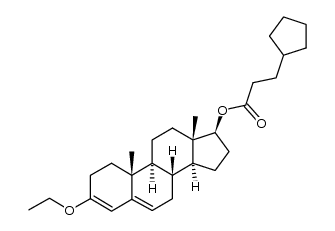 3-ethoxy-17β-(3-cyclopentyl-propionyloxy)-androsta-3,5-diene Structure