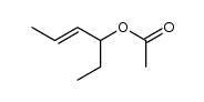 trans-hex-4-en-3-yl acetate结构式