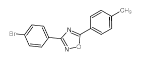 3-(4-BROMOPHENYL)-5-P-TOLYL-1,2,4-OXADIAZOLE结构式