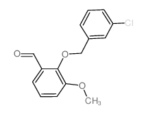 2-[(3-氯苄基)氧基]-3-甲氧基苯甲醛结构式