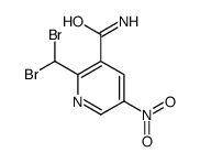 2-(dibromomethyl)-5-nitropyridine-3-carboxamide结构式