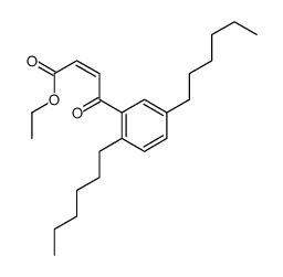 ethyl 4-(2,5-dihexylphenyl)-4-oxobut-2-enoate Structure