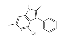 2,6-dimethyl-3-phenyl-1,5-dihydropyrrolo[3,2-c]pyridin-4-one结构式