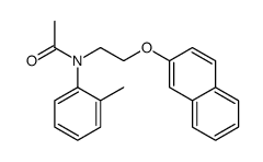N-(2-methylphenyl)-N-(2-naphthalen-2-yloxyethyl)acetamide结构式