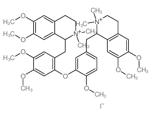 1-[[2-[5-[(6,7-dimethoxy-2,2-dimethyl-3,4-dihydro-1H-isoquinolin-1-yl)methyl]-2-methoxy-phenoxy]-4,5-dimethoxy-phenyl]methyl]-6,7-dimethoxy-2,2-dimethyl-3,4-dihydro-1H-isoquinoline结构式