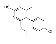 5-(4-chlorophenyl)-4-ethoxy-6-methyl-1H-pyrimidine-2-thione结构式