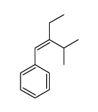 (2-ethyl-3-methylbut-1-enyl)benzene结构式