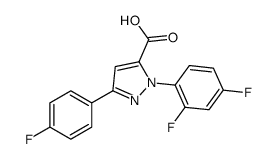 1-(2,4-二氟苯基)-3-(4-氟苯基] -1H-吡唑- 5-羧酸图片