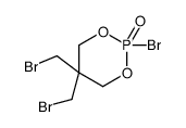 2-bromo-5,5-bis(bromomethyl)-1,3,2λ5-dioxaphosphinane 2-oxide结构式
