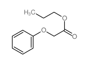 Acetic acid,2-phenoxy-, propyl ester structure