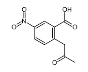 5-nitro-2-(2-oxopropyl)benzoic acid结构式