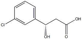 (S)-3-(3-氯苯基)-3-羟基丙酸结构式