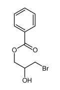 Benzoic acid 2-hydroxy-3-bromopropyl ester structure