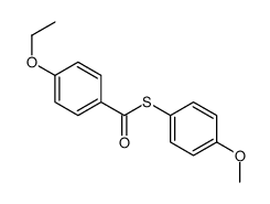 S-(4-methoxyphenyl) 4-ethoxybenzenecarbothioate结构式