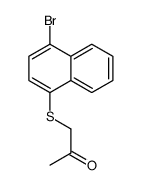 1-(4-bromonaphthalen-1-yl)sulfanylpropan-2-one结构式