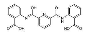 2-[[6-[(2-carboxyphenyl)carbamoyl]pyridine-2-carbonyl]amino]benzoic acid Structure