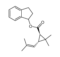 1-Indanyl-chrysanthemat Structure