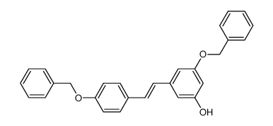 3,4'-dibenzyloxyresveratrol Structure